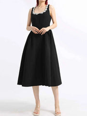 Flower Scoop Neck Sleeveless Dress — view 3