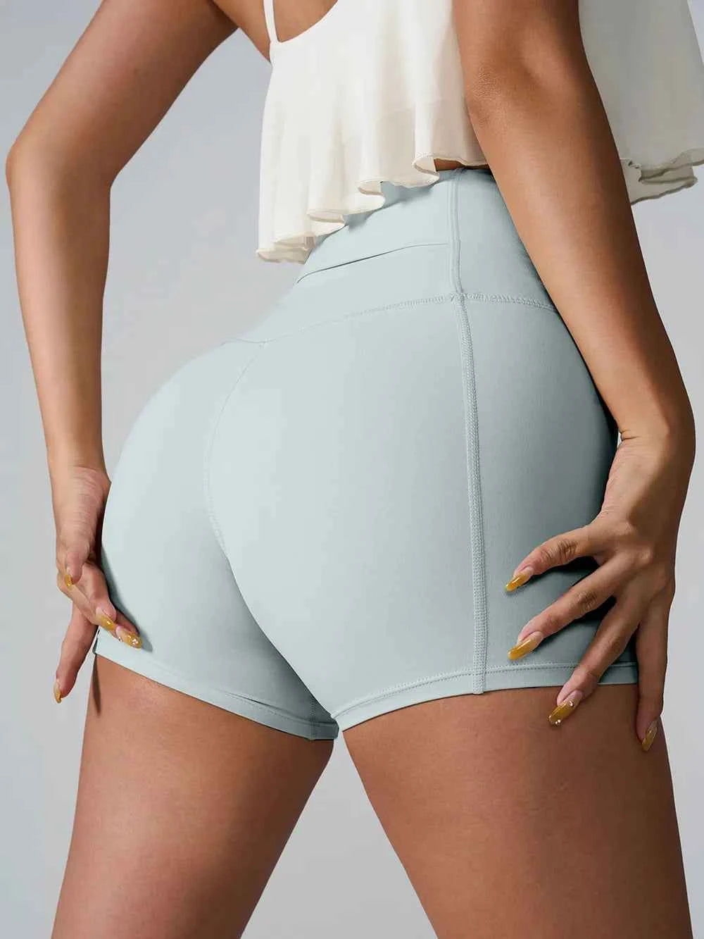 High Waist Active Shorts - Comfort Meets Performance — view 17