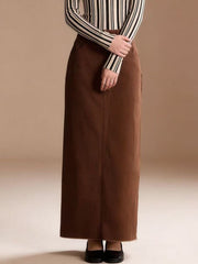 Raw Hem Maxi Denim Skirt - Effortless Style & Comfort — view 16
