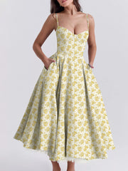Sweetheart Neck A-Line Midi Dress — view 20