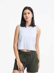 Round Neck Cropped Active Tank for Ultimate Comfort — view 33