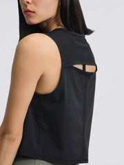 Round Neck Cropped Active Tank for Ultimate Comfort — view 24