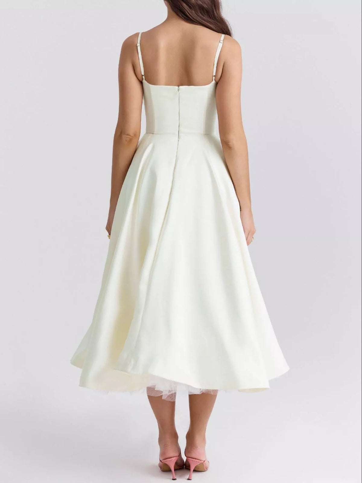 Sweetheart Neck A-Line Midi Dress — view 28