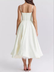 Sweetheart Neck A-Line Midi Dress — view 28