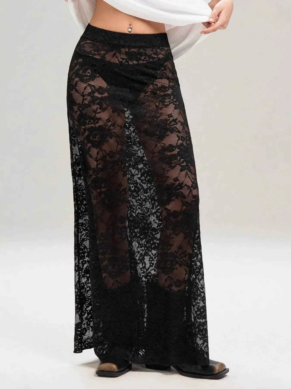 Lace Maxi Skirt — view 3