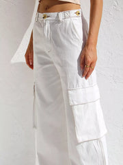 High-Waisted Wide Leg Cargo Jeans - Effortless Style & Comfort — view 5