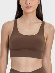 Millennia Crisscross Scoop Neck Active Tank — view 4