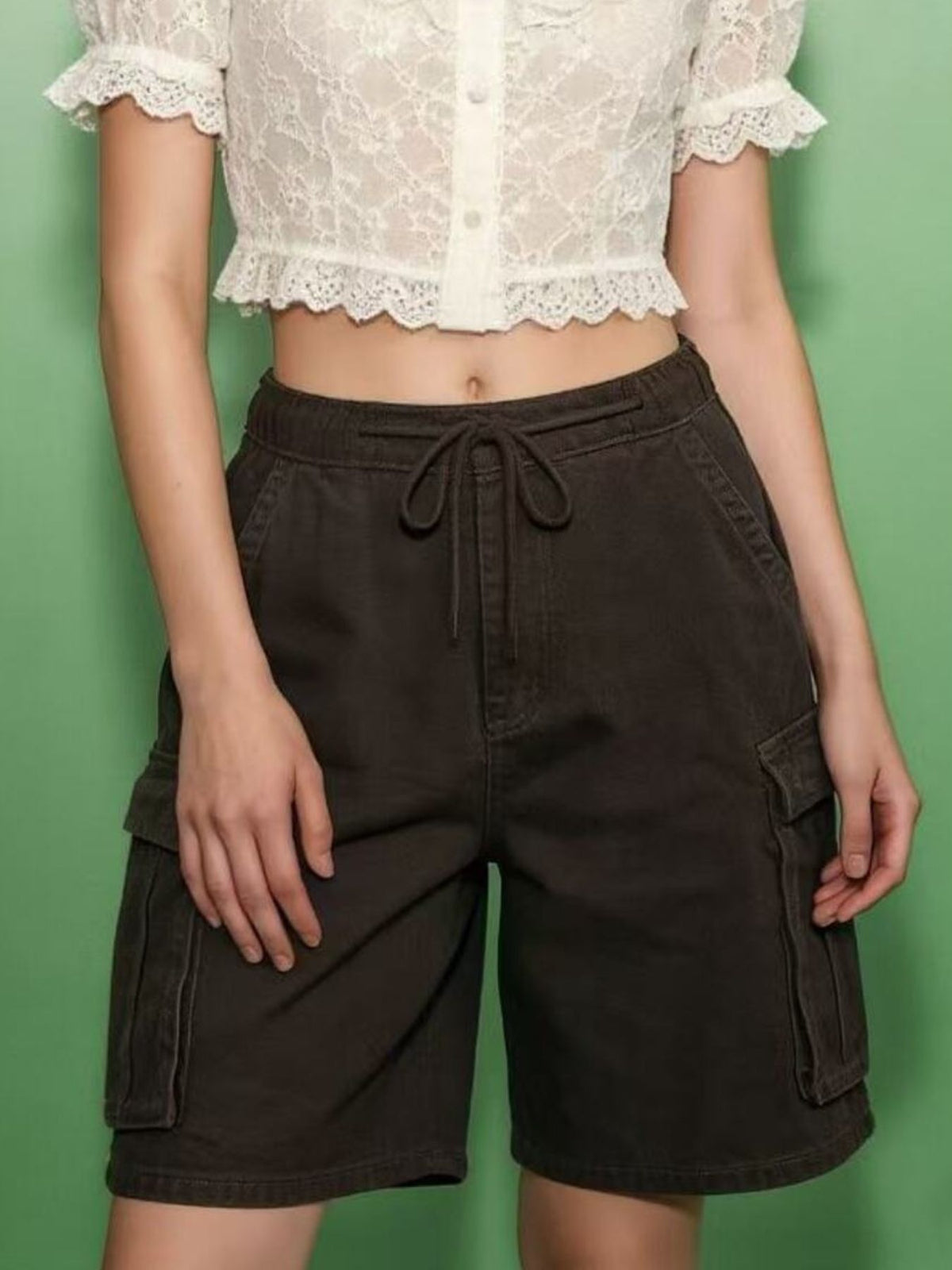 Cargo Shorts with Drawstring - Ultimate Comfort Meets Functionality — view 12