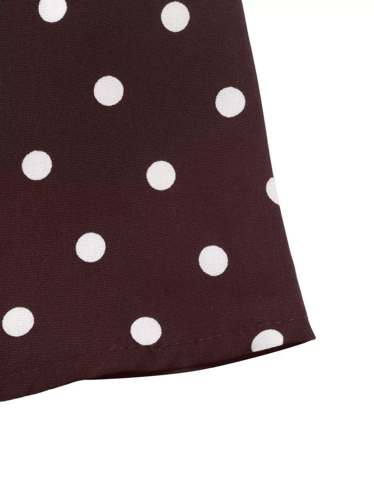 Polka Dot Long Sleeve Shirt Dress — view 13