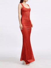 Backless Scoop Neck Maxi Dress — view 9