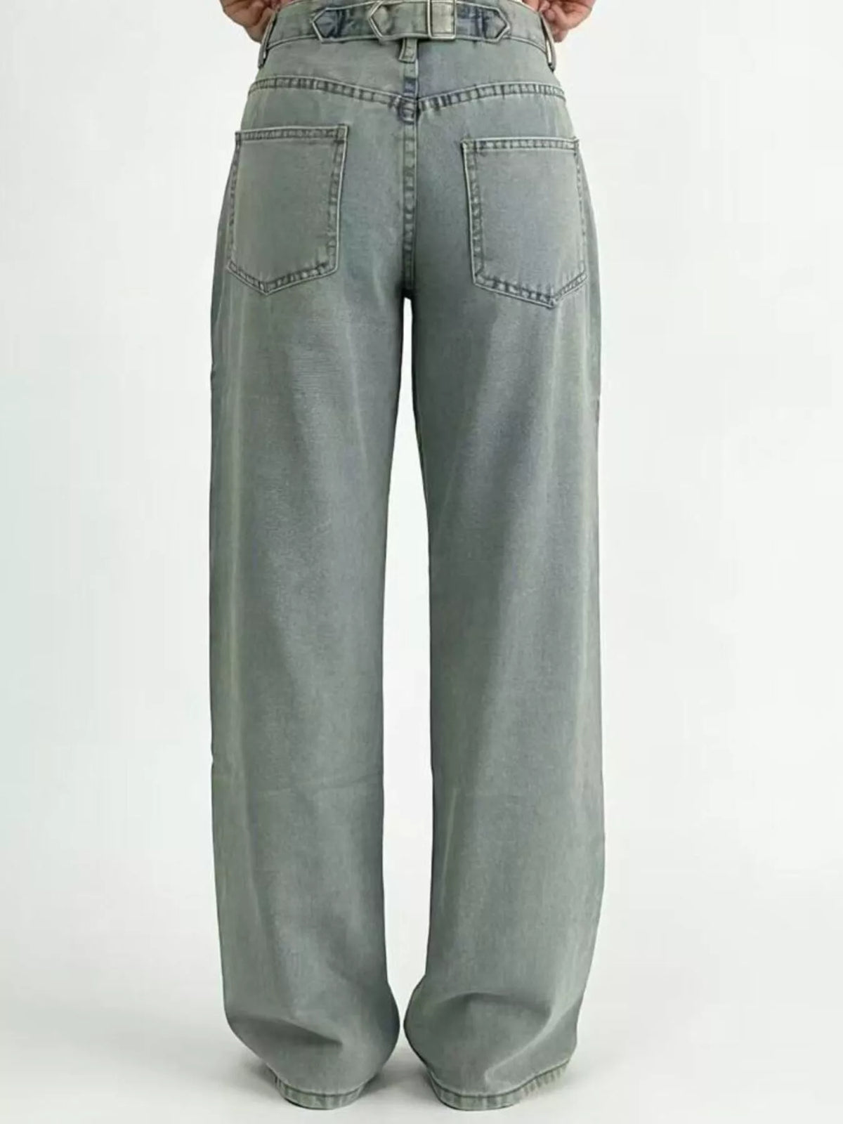 Wide Leg Washed Jeans - Effortless Style and Comfort — view 8