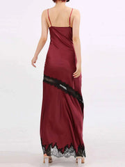 Slit Lace Detail Maxi Cami Dress — view 5
