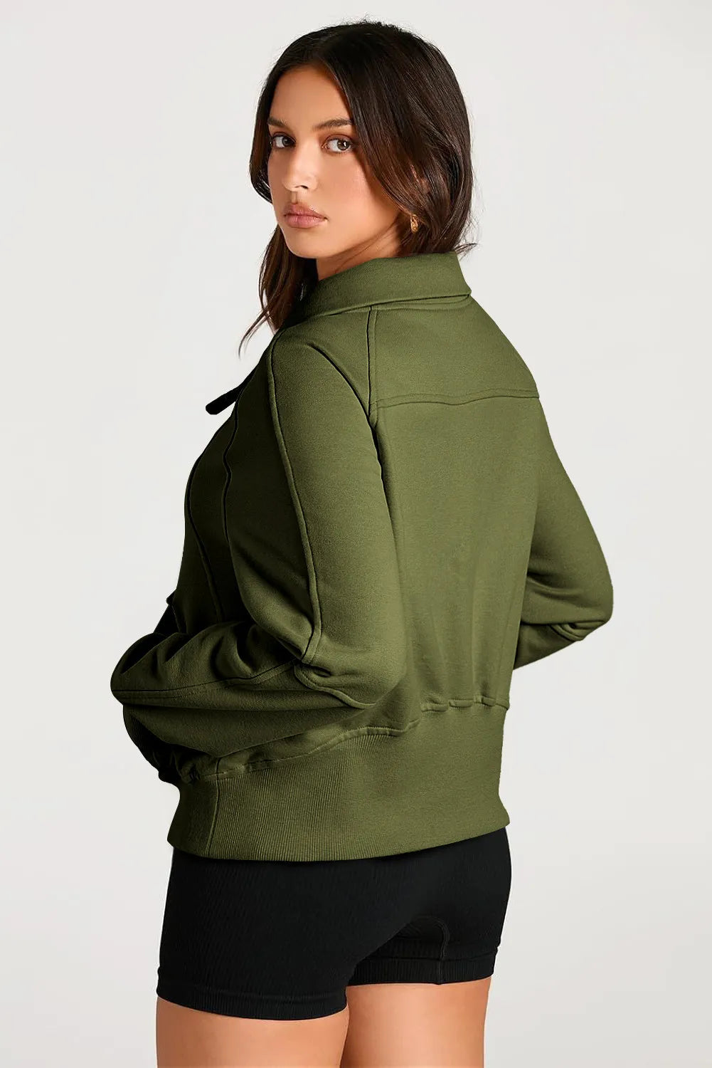 Half Zip Long Sleeve Sweatshirt — view 6