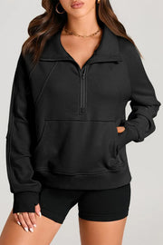 Half Zip Long Sleeve Sweatshirt — view 13