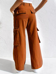 High-Waisted Wide Leg Cargo Jeans - Effortless Style & Comfort — view 13