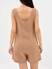 Casual Button-Down Sleeveless Romper — view 21