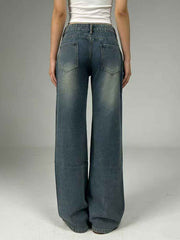Vintage Wash Wide Leg Jeans: Timeless Style Meets Comfort — view 5