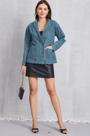 Pocketed Button Up Denim Jacket — view 8