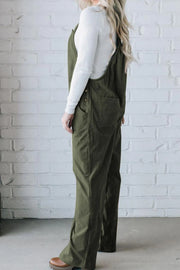 Square Neck Wide Strap Overalls — view 11