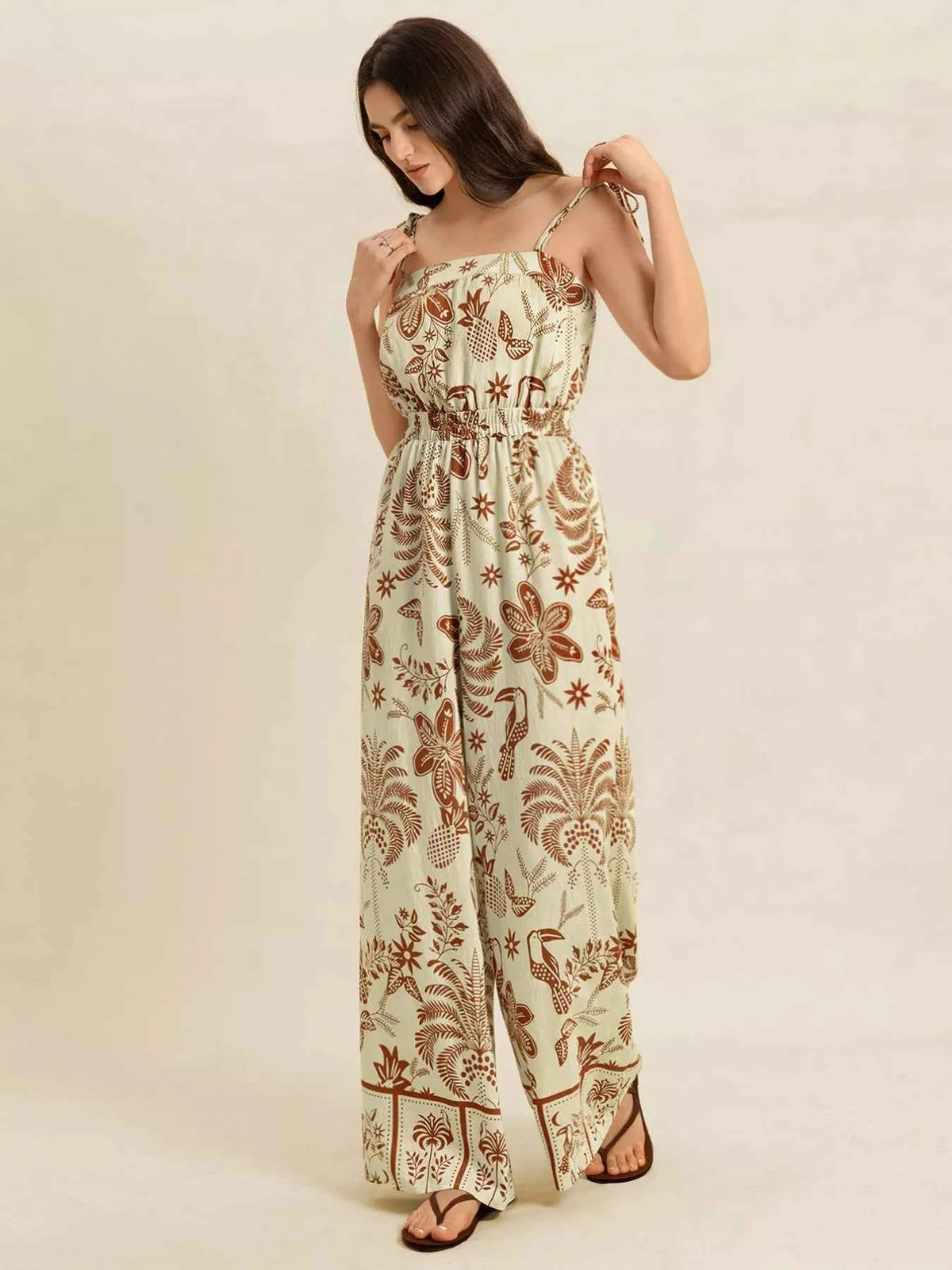 Tie Strap Wide Leg Jumpsuit — view 5