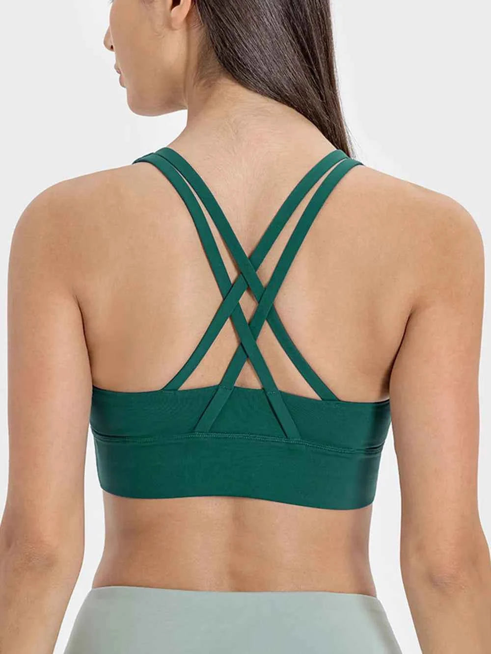 Millennia Crisscross Scoop Neck Active Tank — view 8