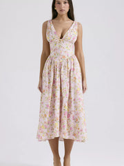 V-Neck Sleeveless Midi Dress — view 10