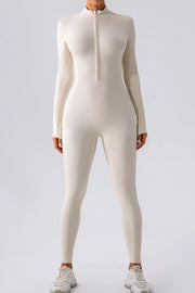 Half Zip Mock Neck Active Jumpsuit — view 14