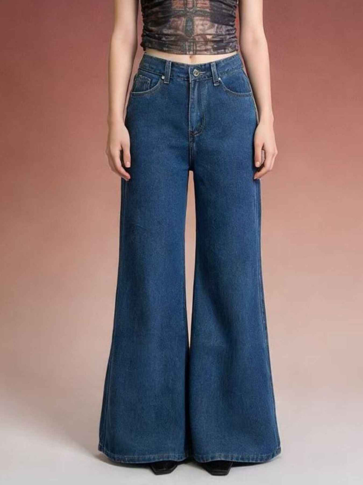 High-Waisted Flare Leg Jeans for Ultimate Comfort and Style — view 2