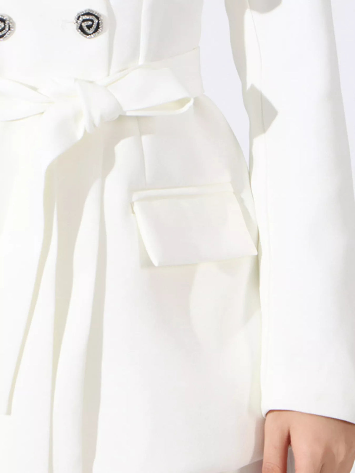 Flower Long Sleeve Blazer and Pants Set — view 7