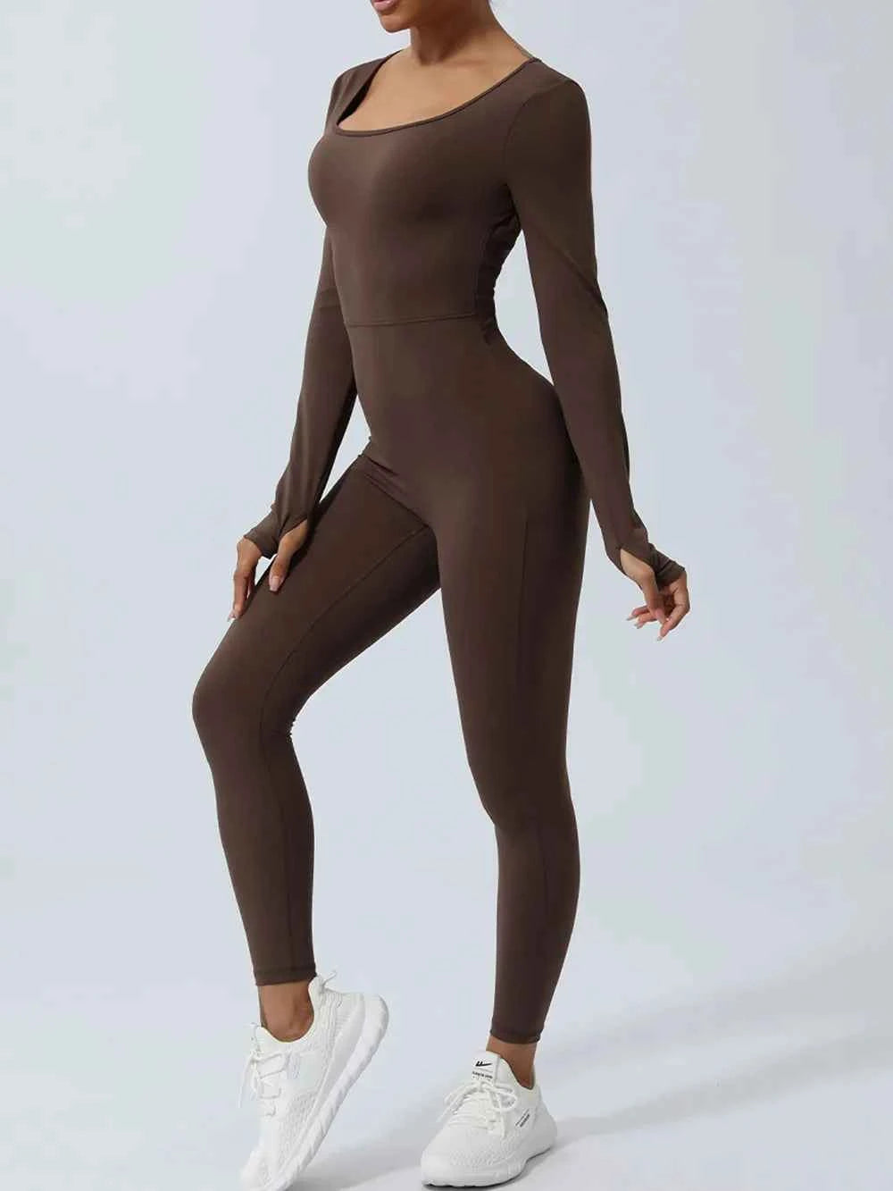 Twisted Backless Long Sleeve Jumpsuit — view 6