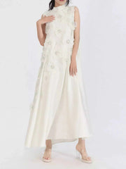 Floral Embellished Sleeveless Maxi Dress — view 5