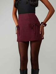 Tie-Side Mini Skirt — view 3