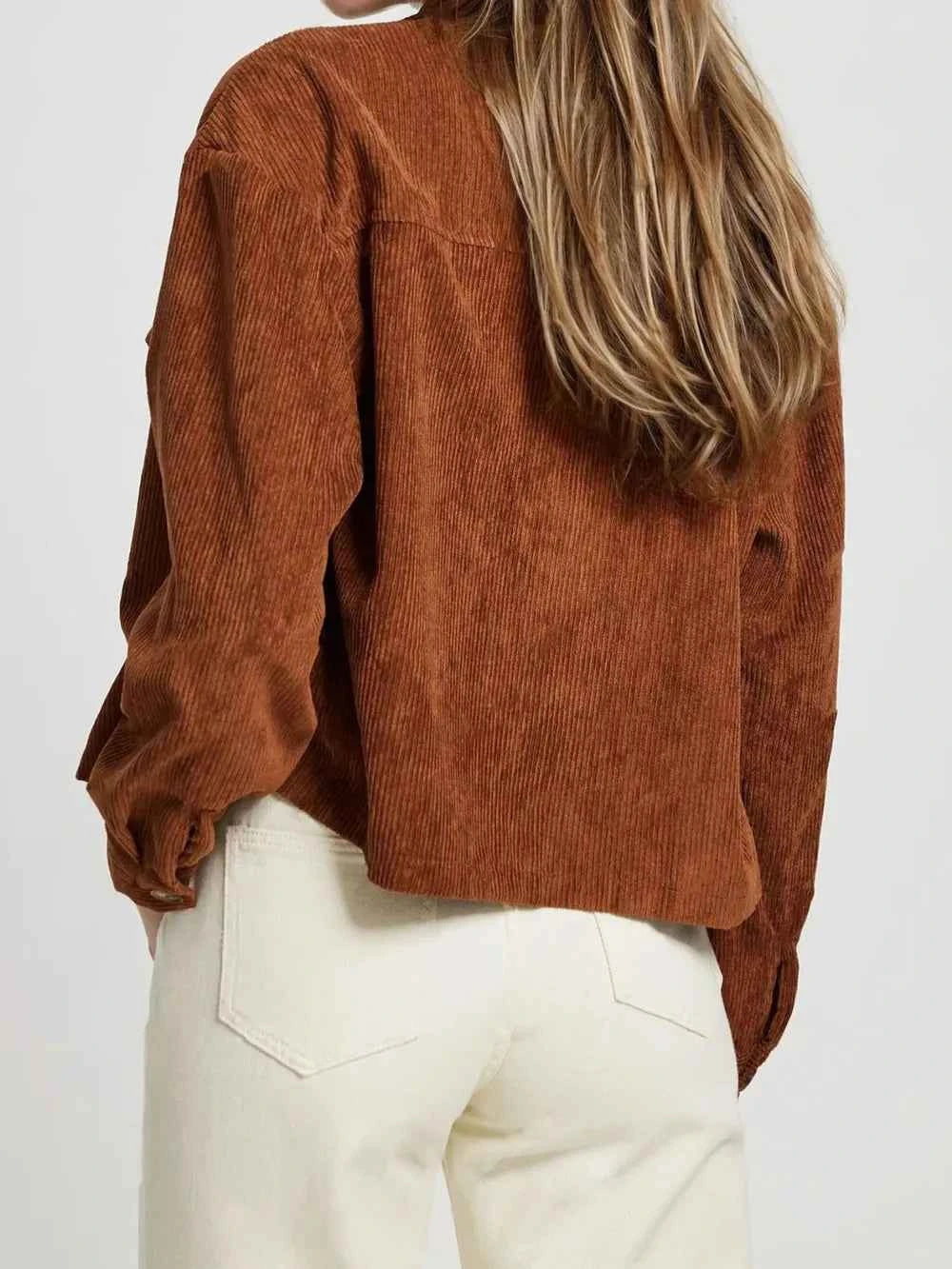 Button Up Long Sleeve Jacket - Stylish Versatility for Every Occasion — view 3