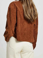 Button Up Long Sleeve Jacket - Stylish Versatility for Every Occasion — view 3