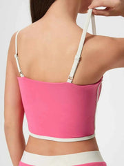 Contrast Trim Square Neck Active Cami - Stylish Comfort for Every Move — view 4