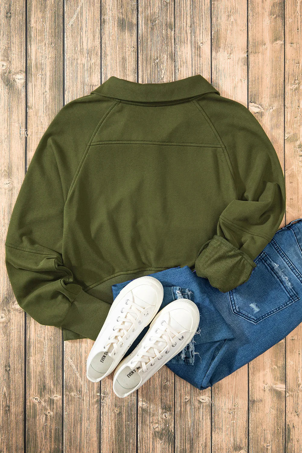 Half Zip Long Sleeve Sweatshirt — view 8