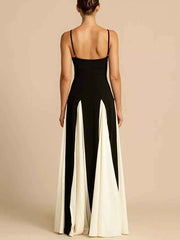 Two-Tone Flowing Maxi Dress — view 3