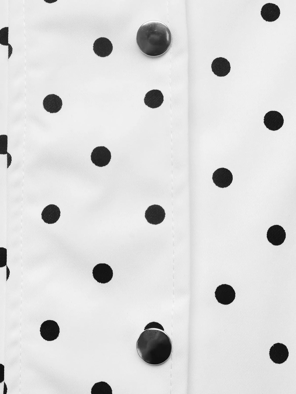 Polka Dot Zip Up Cropped Jacket — view 10