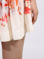 Floral Print Sleeveless A-Line Mini Dress — view 9