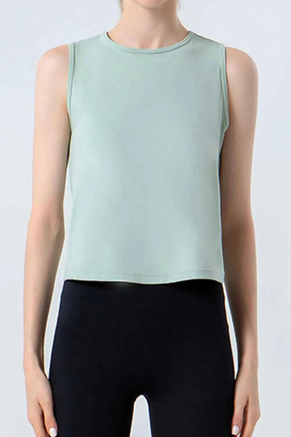 Round Neck Active Tank - Perfect Blend of Style and Comfort — view 3