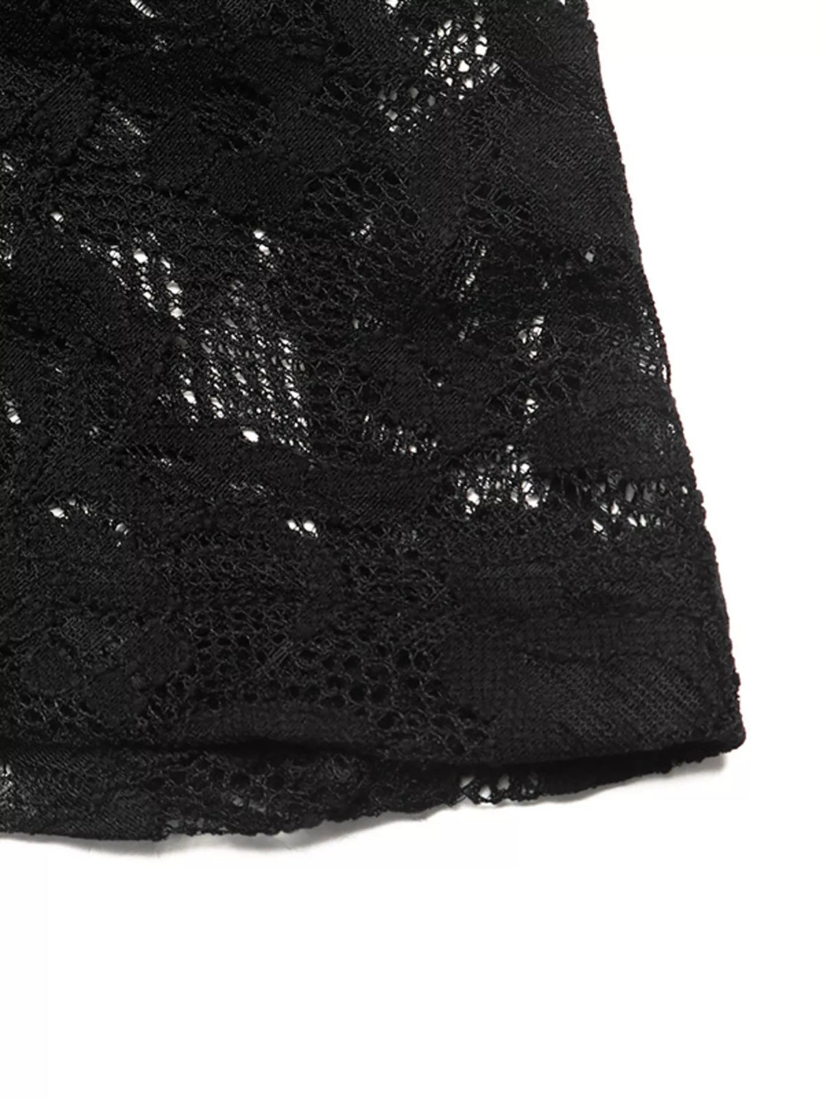 Elegant Lace Long Sleeve Mini Dress — view 8