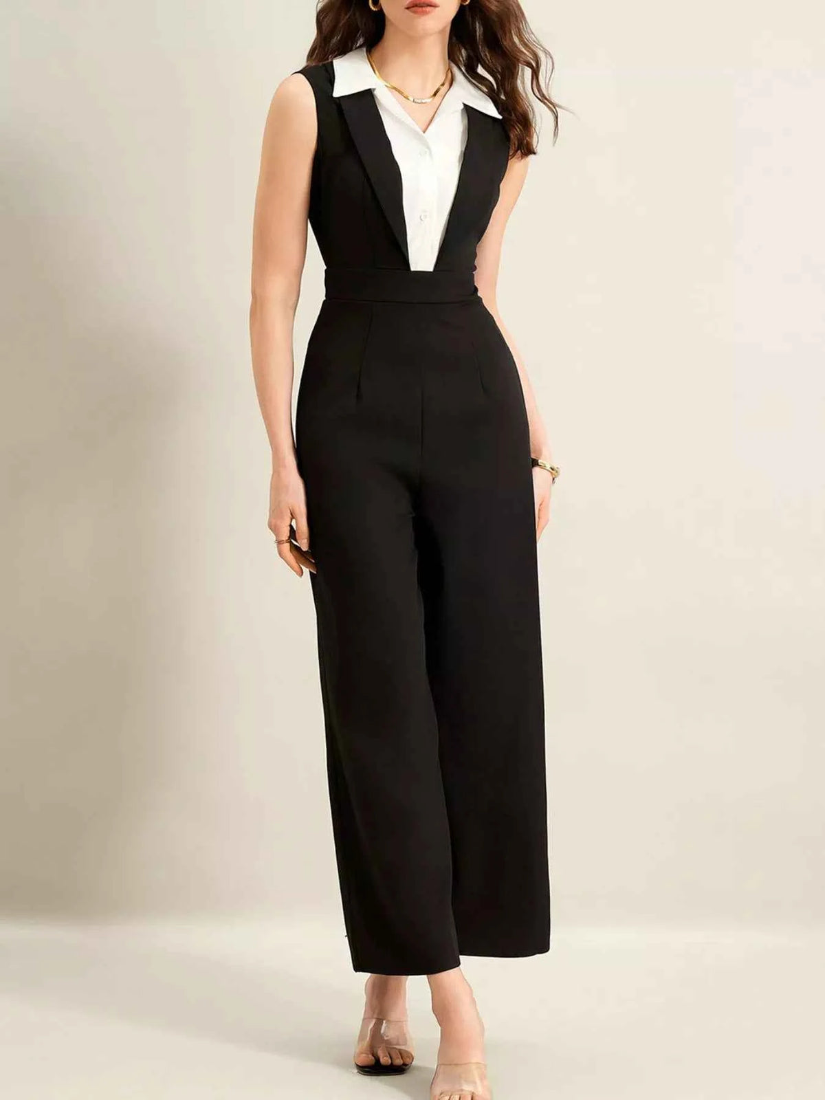 Sleeveless Wide Leg Jumpsuit — view 4