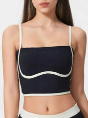 Contrast Trim Square Neck Active Cami - Stylish Comfort for Every Move — view 9