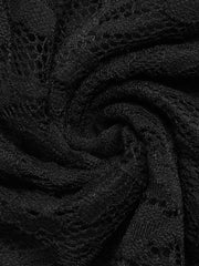 Elegant Lace Long Sleeve Mini Dress — view 9
