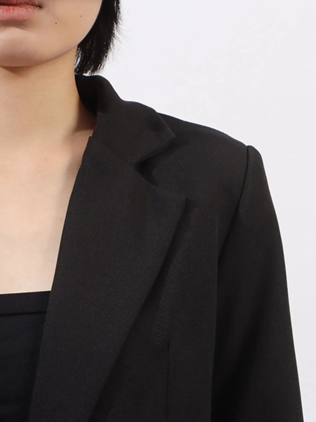 Pearl Detail Flower Lapel Collar Blazer — view 10