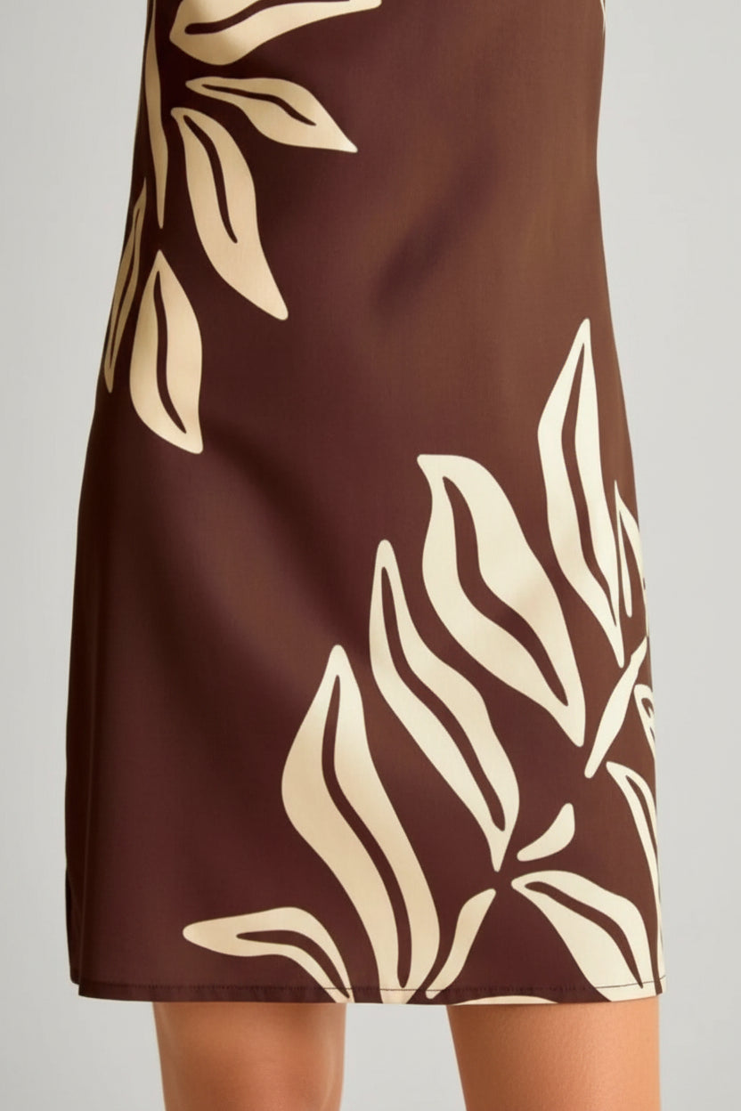 Tropical Print Sleeveless Mini Dress for Effortless Summer Style — view 5