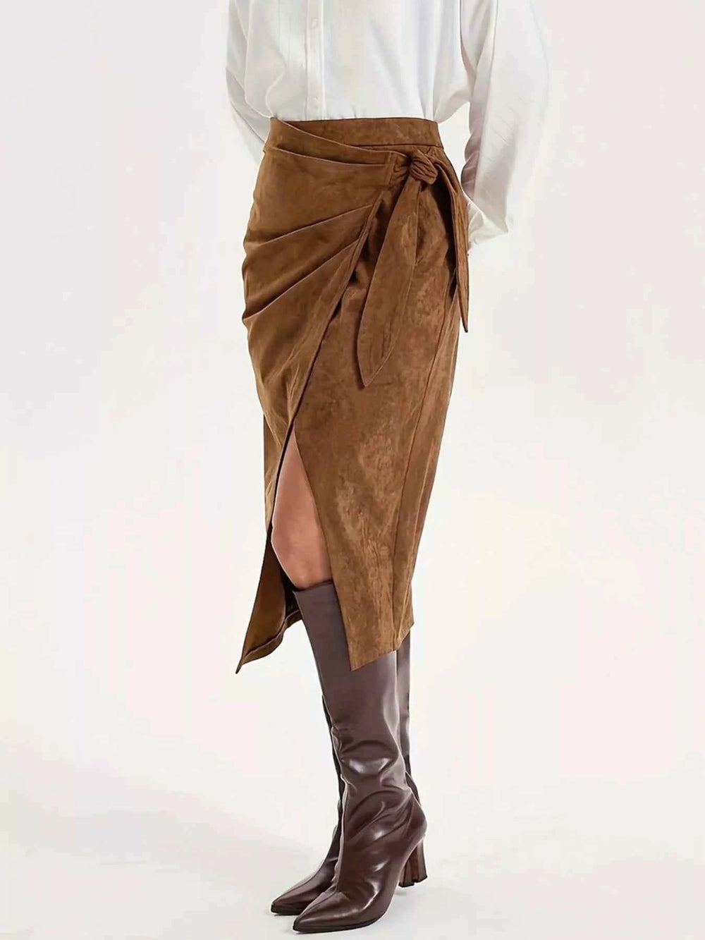 Wrap Midi Skirt