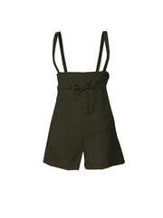 Drawstring Wide Strap Overalls with Pockets — view 13