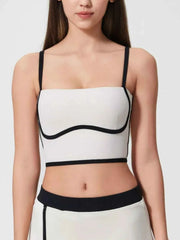 Contrast Trim Square Neck Active Cami - Stylish Comfort for Every Move — view 12
