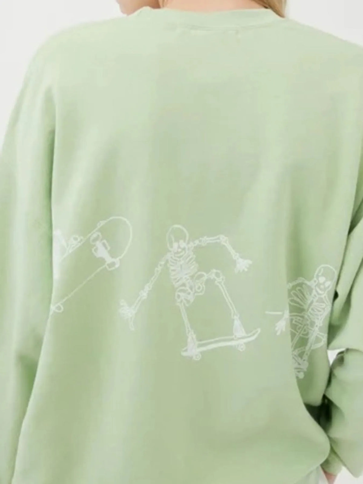 Skeleton Graphic Oversized Sweatshirt — view 11